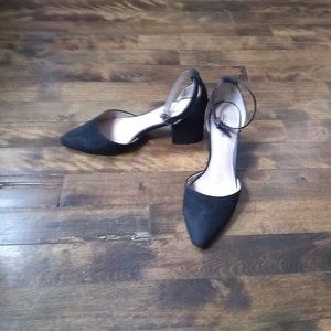 Block Heel Ankle Strap Pumps